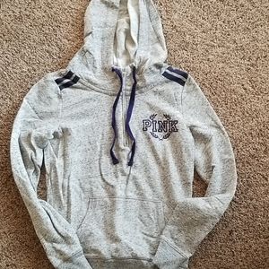 PINK quarter zip with hood